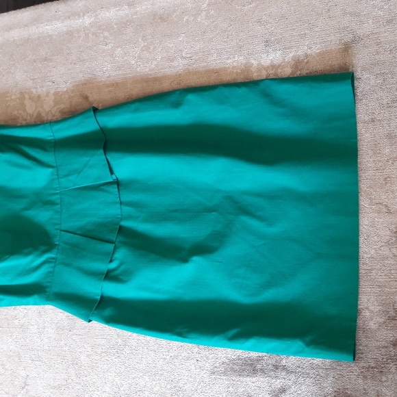 J Crew Green Peplum Dress - Still Has Tags - Picture 4 of 8